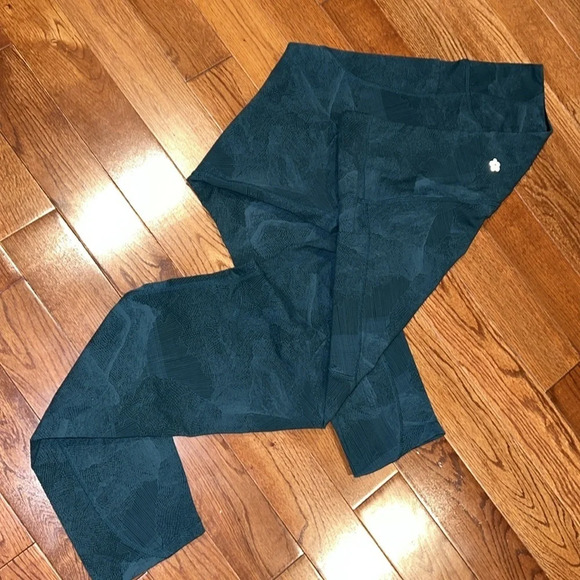 Tuff athletics forest green printed leggings Sz XXL - Picture 14 of 17